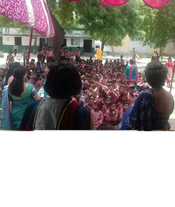 a talk on Health & Hygiene for children of Prathmik Vidyalaya